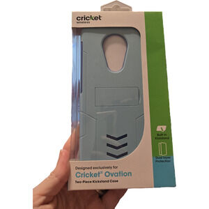 Cricket ovation blue phone case